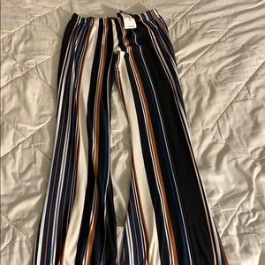 Stripped Flare Pants